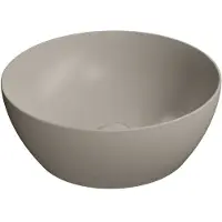 GSI Pura Keramische waskom Ø42cm, mat tortora