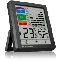 Bresser Thermo- en Hygrometer - Met Schimmelalarm - Geeft Waarschuwingen - Voor een gezond binnenklimaat