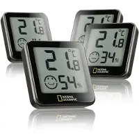 National Geographic Tempy Thermo/Hygrometer, set van 4