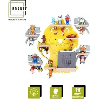 VCM Houten dieren leeuw kinderen plank Toniebox figuren wandplank Tonies muziekdoos