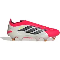 Adidas Predator Elite Veterloze IJzeren-Nop Voetbalschoenen (SG) Rood Wit Zwart