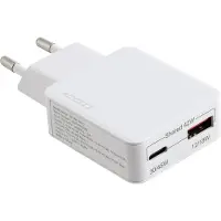 Accezz Ultra Slim GaN Oplader - USB-C + USB-A - 45W - Wit