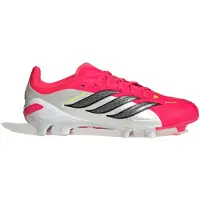 Adidas Predator Elite Gras Voetbalschoenen (FG) Kids Rood Wit Zwart