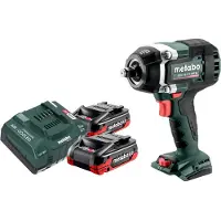 Metabo SSW 18 LTX 800 BL accu-slagmoersleutel 18 V 800 Nm 1/2" borstelloos + 2x LiHDX accu 4,0 Ah + oplader