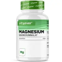 Vit4ever Magnesiummalaat - 365 capsules - 2000 mg waarvan 300 mg elementair magnesium per dagelijkse portie - 4 maanden voorraad - Hooggedoseerd - Zonder toevoegingen - Veganistisch