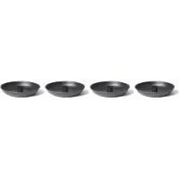 Novaliv 4x kaarsenhouders 15cm metalen stok kaarsenhouder ZWARTE stokkaarsen tafelkaarsen kaarsenhouder kaarsenbord kaarsenspeld Adventskrans Kersttafeldecoratie scandinavisch chic
