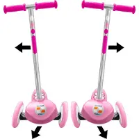 Stamp Skids Control 3-wiel Kinderstep - Steering Step - Meisjes - Roze