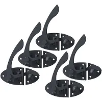 Alberts 856342 Tuinhekval Ovado | grafietgrijs geplastificeerd | 85 x 60 mm | Set van 5