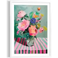 Reinders Schilderij Bloemen op tafel - 70 x 50 - Hout -