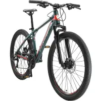 Bikestar Hardtail MTB Alu Sport M 26 Inch 21 Speed groen/rood Unisex