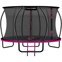 Thunder Trampoline 366 cm – Ronde Tuintrampoline – Max. 150 kg – Met Ladder – Roze