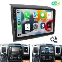 None Autoradio - 9 inch met CarPlay en GPS-navigatie, compatibel met Fiat Ducato/Citroën Jumper/Peugeot Boxer 2011-2023, Android 15