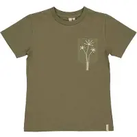 LEVV T-shirt groen Meisjes Katoen Ronde hals Printopdruk - maat 152