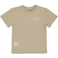 LEVV T-shirt zand Beige Jongens Katoen Ronde hals Tekst - maat 128