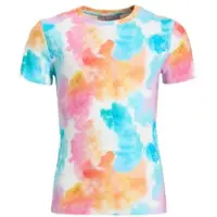 Coolcat T-shirt roze Meisjes Stretchkatoen Ronde hals Tie-dye - maat 146/152