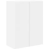 vidaXL TV Wandkast 59,5 x 31 x 80 cm Wit Bewerkt hout