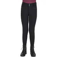 QHP Paardrijlegging Zahra Knie Grip Kids Zwart - XS