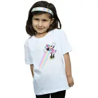 Disney Meisjes Minnie Mouse Whoosh Katoenen T-Shirt (Wit)