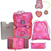 DERDIEDAS ErgoFlex Easy Schooltas set roze