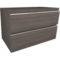 Xellanz Tigris onderkast met 2 laden 80 x 46 cm houtnerf grijs
