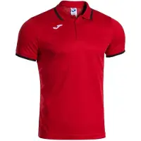Joma Combi Premium Short Sleeve Polo Rood S Man