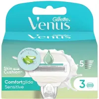 Gillette Venus refill 3 u. 5 blades. Pro Comfortglide sensitive. 3 stk.