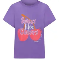 Cars Little T-shirt paars Meisjes Stretchkatoen Ronde hals Printopdruk - maat 98