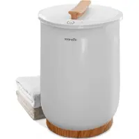 SereneLife Handdoek verwarmer- Towel warmer - Handdoekverwarming voor Spa en Badkamer - Met Draagbare Handgreep- past 2 grote Badhanddoeken/Badjassen/Pyjama, Automatische uitschakelfunctie - Wit