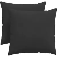 vidaXL Zitkussens 2 pcs Zwart 50 x 50 cm Stof