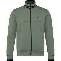 HUGO BOSS Boss Green Vest grijs zwarte opstaande kraag effen