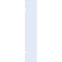 Brauer Wand 50 helder glas enkelzijdige uitsparingen