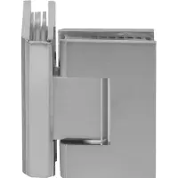 Brauer Glasscharnier 90 graden 2 stuks PVD RVS-kleurig geborsteld