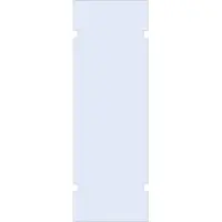 Brauer wand 80 helder glas tweezijdige uitsparingen