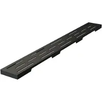 Brauer los standaard rooster 50cm zwart mat