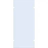 Brauer Wand 100 helder glas tweezijdige uitsparingen