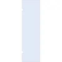 Brauer wand 70 helder glas enkelzijdige uitsparingen