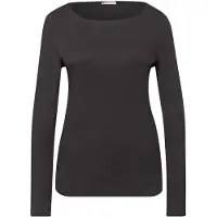 Street One Dames Basic shirt met lange mouwen - Bruin - 46