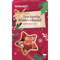 Tetesept Geschenkset Winter Auszeit - | 3-delig - Badzout Geschenk -Winter Gift Set - Kerstcadeau - Kerst Giftset - Vegan Badproducten Giftset