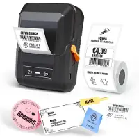 SCH Labelmaker - Labelprinter - Label Maker - Zwart - 13cm x 10cm x 6cm