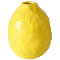 Boltze - Vaas - Citroen - Zitronella - Keramiek - Geel -18x14 cm