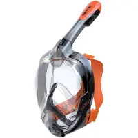 Seac Sub Unica Snorkeling Mask Oranje,Zwart L-XL