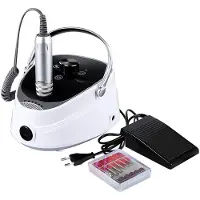 Dnntunk Elektrische Nagelvijl 35000RPM - Draadloos - 6 Bitjes - Manicure Set - Wit