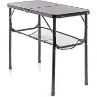 DNA Campingtafel - Vouwtafel - Opklapbare Tafel - Zwart ‎80cm x 40cm x 70cm