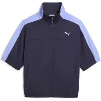 Puma Sportjas 'T7' pastelblauw / donkerlila