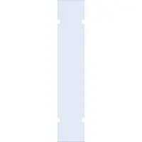 Brauer Wand 50 helder glas tweezijdige uitsparingen
