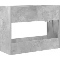 vidaXL Opslaghaak & Rek Beton Grijs 65 x 24 x 50 cm Bewerkt hout