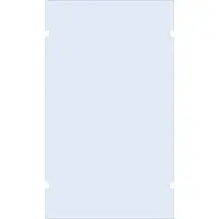 Brauer Wand 130 helder glas tweezijdige uitsparingen