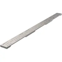 Brauer los standaard rooster 100cm RVS geborsteld