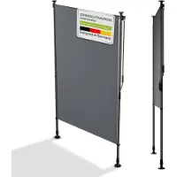 Juskys Zonnescherm Verticaal - 120x310 cm - Grijs