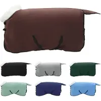 vidaXL Paardendeken, donkerbruin, 105 cm, polarfleece
